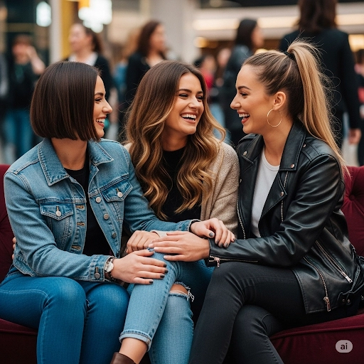 image of three community members laughing